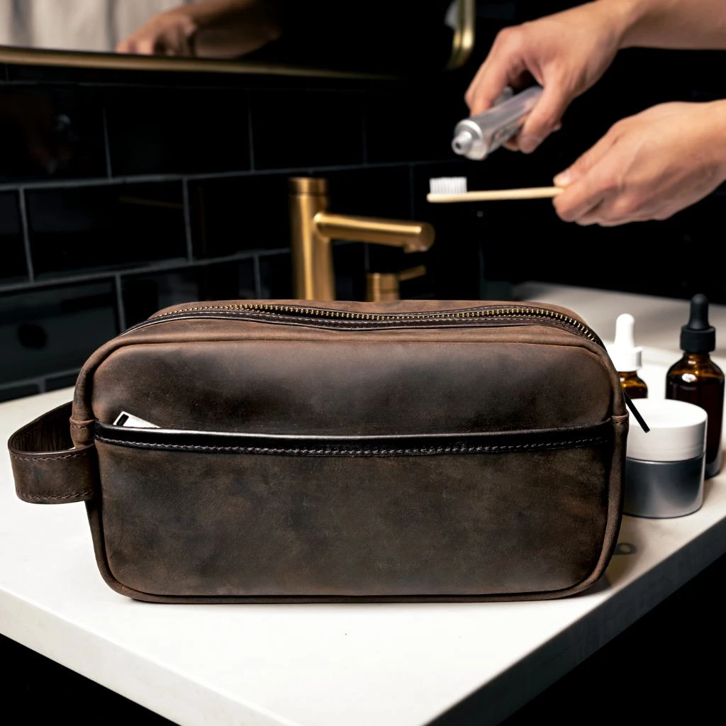 Dopp Kit | Tobacco 9 Dopp Kit | Tobacco - Image 7