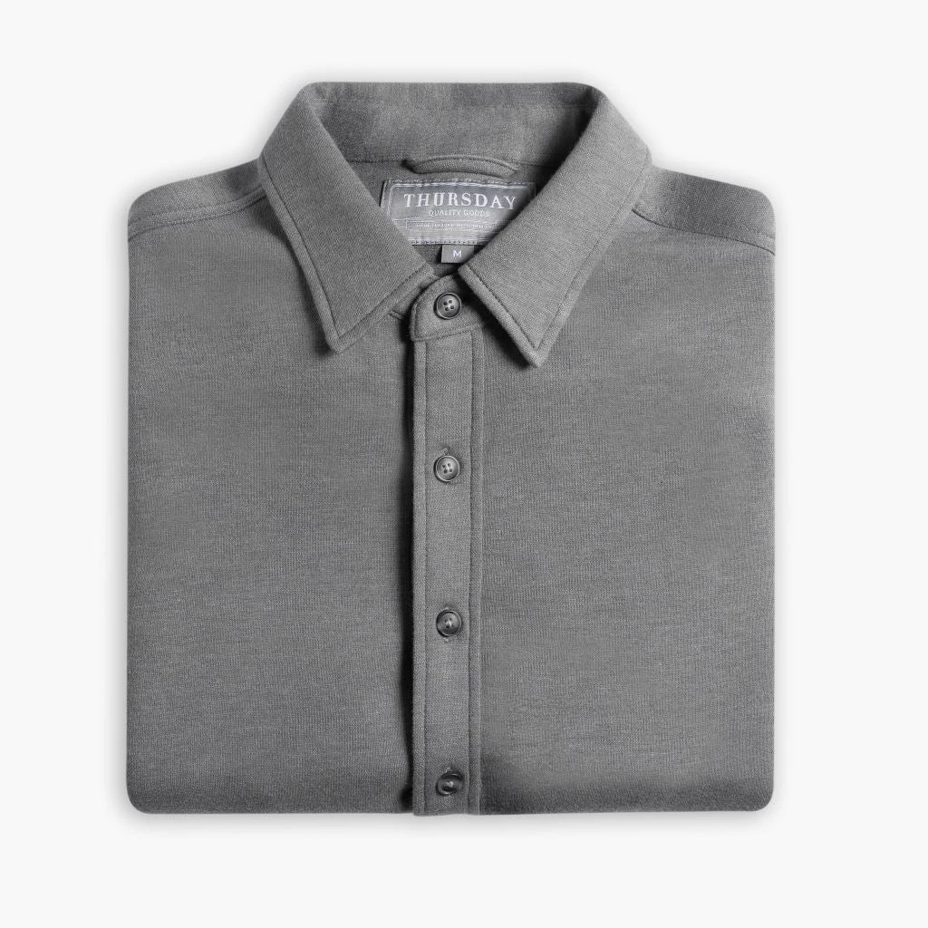 Everyday Button-Down Shirt | Grey 5 Everyday Button-Down Shirt | Grey - Image 3