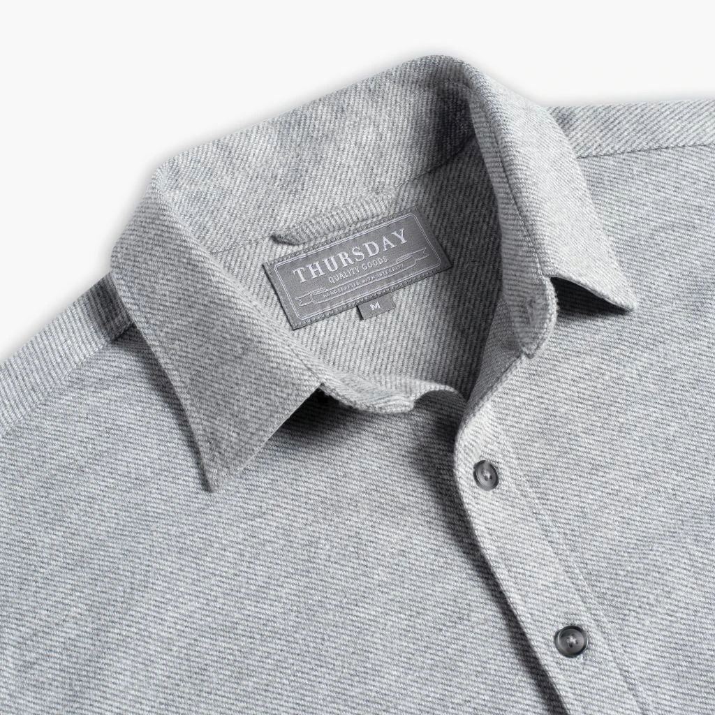 Everyday Button-Down Shirt | Light Grey 6 Everyday Button-Down Shirt | Light Grey - Image 4