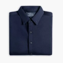 Everyday Button-Down Shirt | Navy -Thursday Boots 1024x1024 EverydayShirt Navy 080724 Folded
