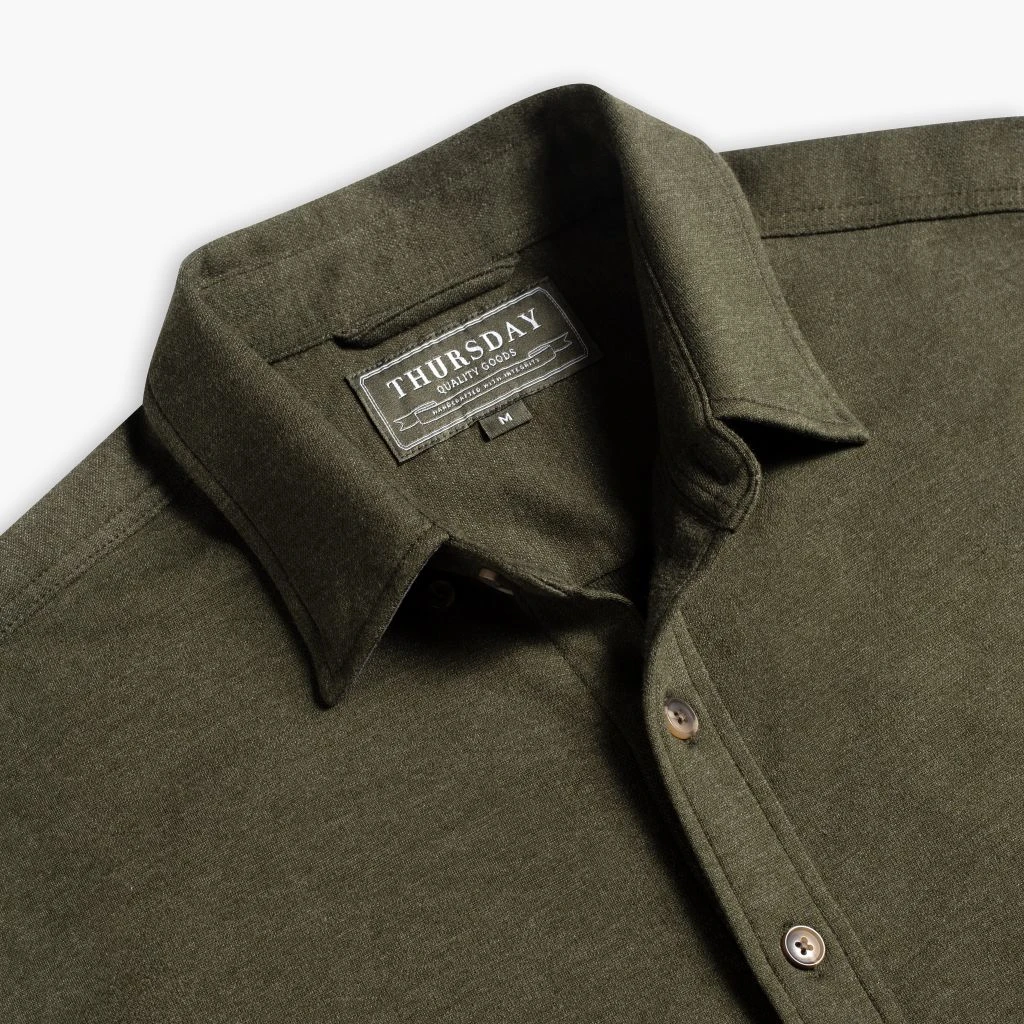 Everyday Button-Down Shirt | Olive 6 Everyday Button-Down Shirt | Olive - Image 4
