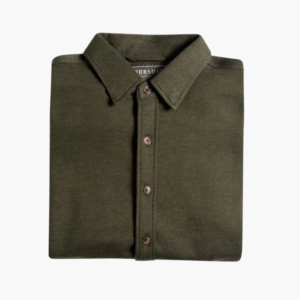 Everyday Button-Down Shirt | Olive 5 Everyday Button-Down Shirt | Olive - Image 3