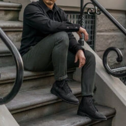 Kato Axe Slim Fit Chinos | Military Green -Thursday Boots 1024x1024 Kato Axe MilitaryGreen 210208 2