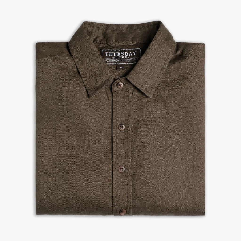 Linen Shirt | Brown 5 Linen Shirt | Brown - Image 3