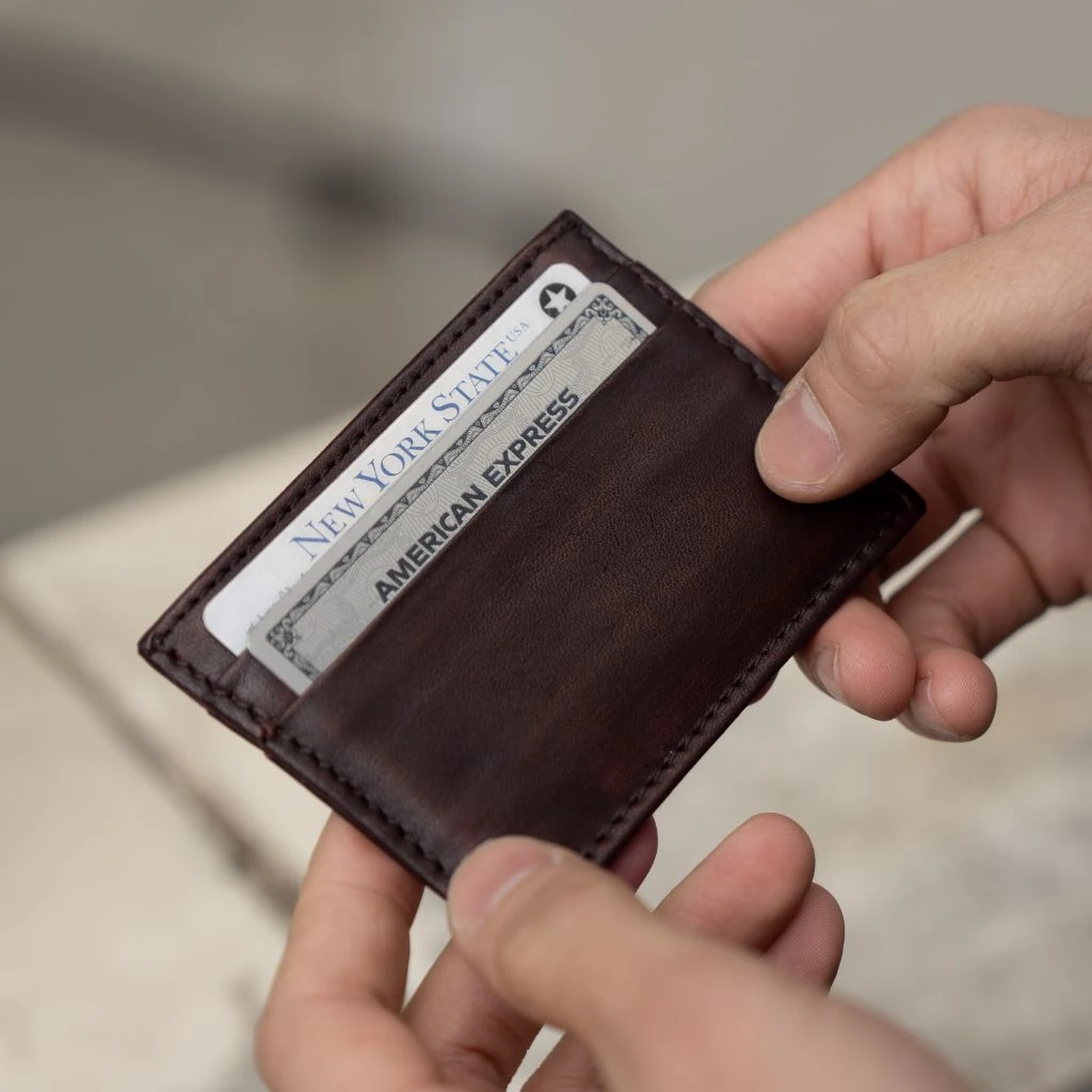 Leather Card Holder | Brown 7 Leather Card Holder | Brown - Image 5