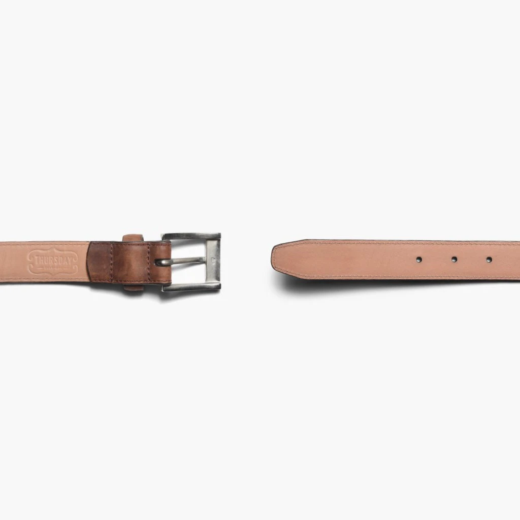 Men's Classic Leather Belt | Terracotta 5 Men's Classic Leather Belt | Terracotta - Image 3