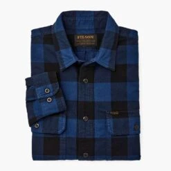 Filson Field Flannel Shirt | Cobalt Blue Black 10 Filson Field Flannel Shirt | Cobalt Blue Black -Thursday Boots 1024x1024 Men FieldFlannel CobaltBlue Black LB 3
