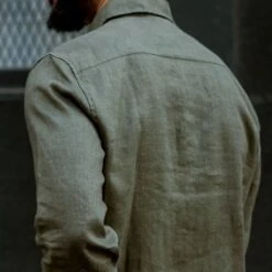 Linen Shirt | Olive -Thursday Boots 1024x1024 Men LinenShirt Olive 052924 2