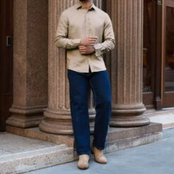 Linen Shirt | Taupe 17 Linen Shirt | Taupe -Thursday Boots 1024x1024 Men LinenShirt Taupe 052825 3 25247e1a 564e 44f9 9b5a b4e76e117b88