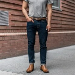 Men's Refined Leather Belt | Toffee -Thursday Boots 1024x1024 Men RefinedBelt Toffee 060221 2