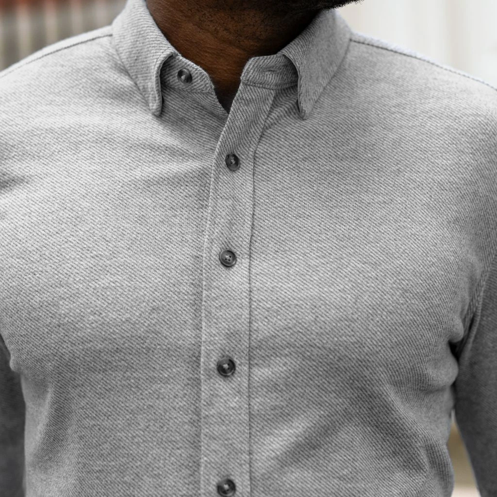 Everyday Button-Down Shirt | Light Grey 9 Everyday Button-Down Shirt | Light Grey - Image 7