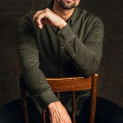 Everyday Button-Down Shirt | Olive 16 Everyday Button-Down Shirt | Olive -Thursday Boots 1024x1024 Mens EverydayShirt Olive 082924 2