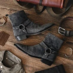 Harness | Grey Suede -Thursday Boots 1024x1024 Mens Harness Grey Suede 090914 3