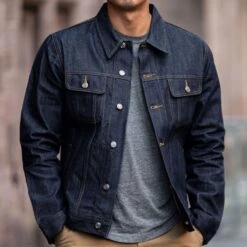 Denim Trucker Jacket | Raw Indigo