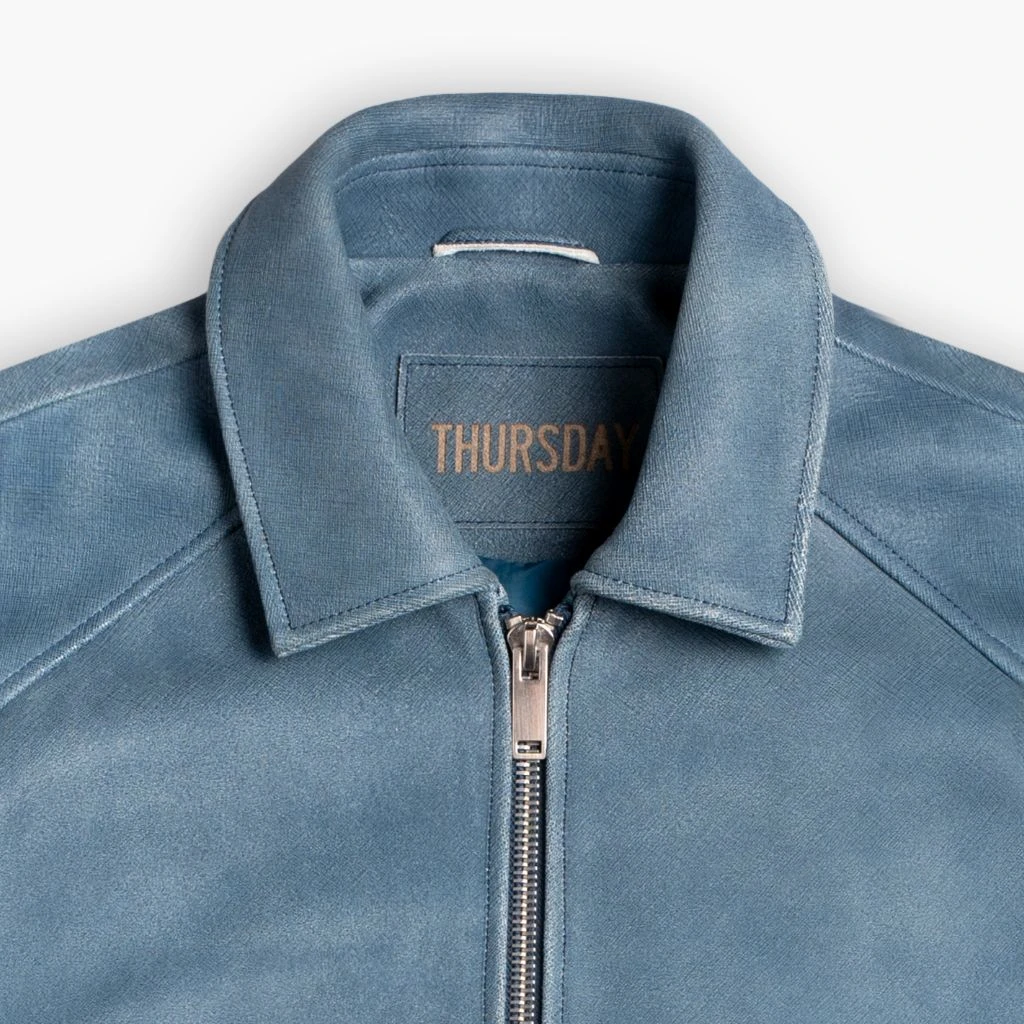 Major League Jacket | Blue Textured 9 Major League Jacket | Blue Textured - Image 7