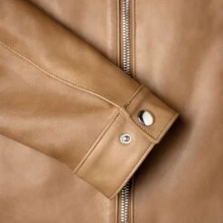 [W] Racer Jacket | Natural -Thursday Boots 1024x1024 Mens RacerJacket Natural 122823 SleeveDetail