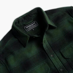Summit Flannel Shirt | Evergreen 13 Summit Flannel Shirt | Evergreen -Thursday Boots 1024x1024 Mens Shirts SummitFlannel Evergreen 110123 Detail