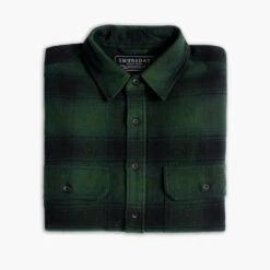 Summit Flannel Shirt | Evergreen 12 Summit Flannel Shirt | Evergreen -Thursday Boots 1024x1024 Mens Shirts SummitFlannel Evergreen 110123 Folded