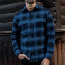 Summit Flannel Shirt | Navy -Thursday Boots 1024x1024 Mens Shirts SummitFlannel Navy 111023 1