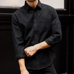 Solid Shirt | Black -Thursday Boots 1024x1024 Mens SolidShirt Black 101124 1