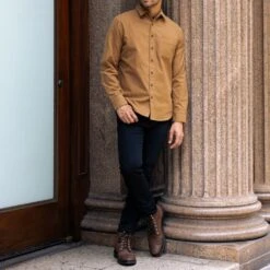 Solid Shirt | Coyote 17 Solid Shirt | Coyote -Thursday Boots 1024x1024 Mens SolidShirt Coyote 101124 3