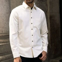 Solid Shirt | Off-White 15 Solid Shirt | Off-White -Thursday Boots 1024x1024 Mens SolidShirt OffWhite 101124 1