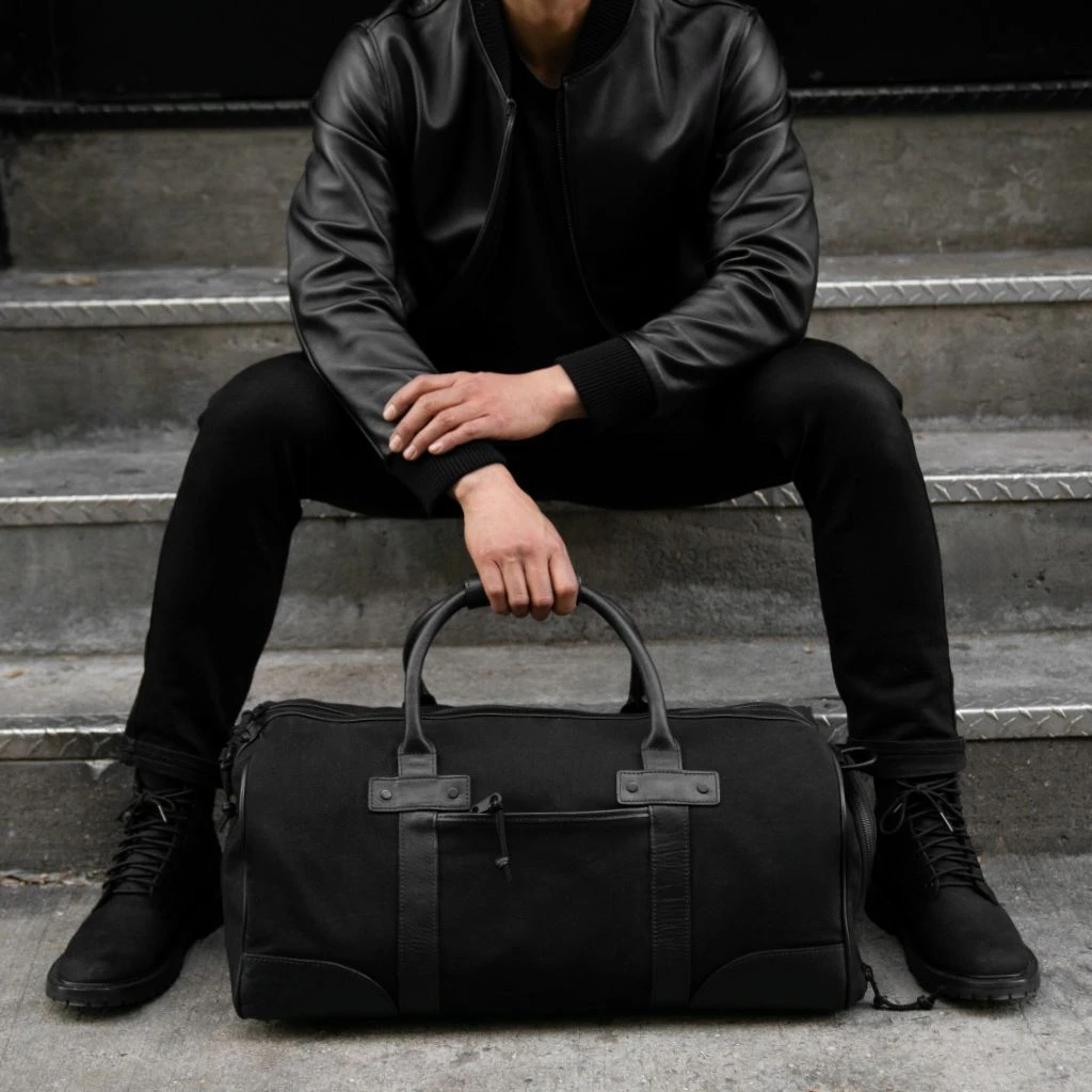 Weekender Bag | Black Canvas 8 Weekender Bag | Black Canvas - Image 6