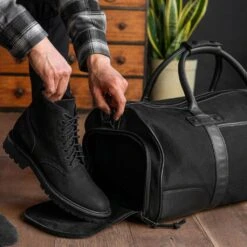 Weekender Bag | Black Canvas 17 Weekender Bag | Black Canvas -Thursday Boots 1024x1024 Mens WeekenderBag BlackCanvas 110223 3