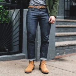 Men's Refined Leather Belt | Cognac Suede -Thursday Boots 1024x1024 RefinedBelt CognacSuede 2