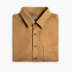 Solid Shirt | Coyote 12 Solid Shirt | Coyote -Thursday Boots 1024x1024 SolidShirt Coyote 100924 Folded