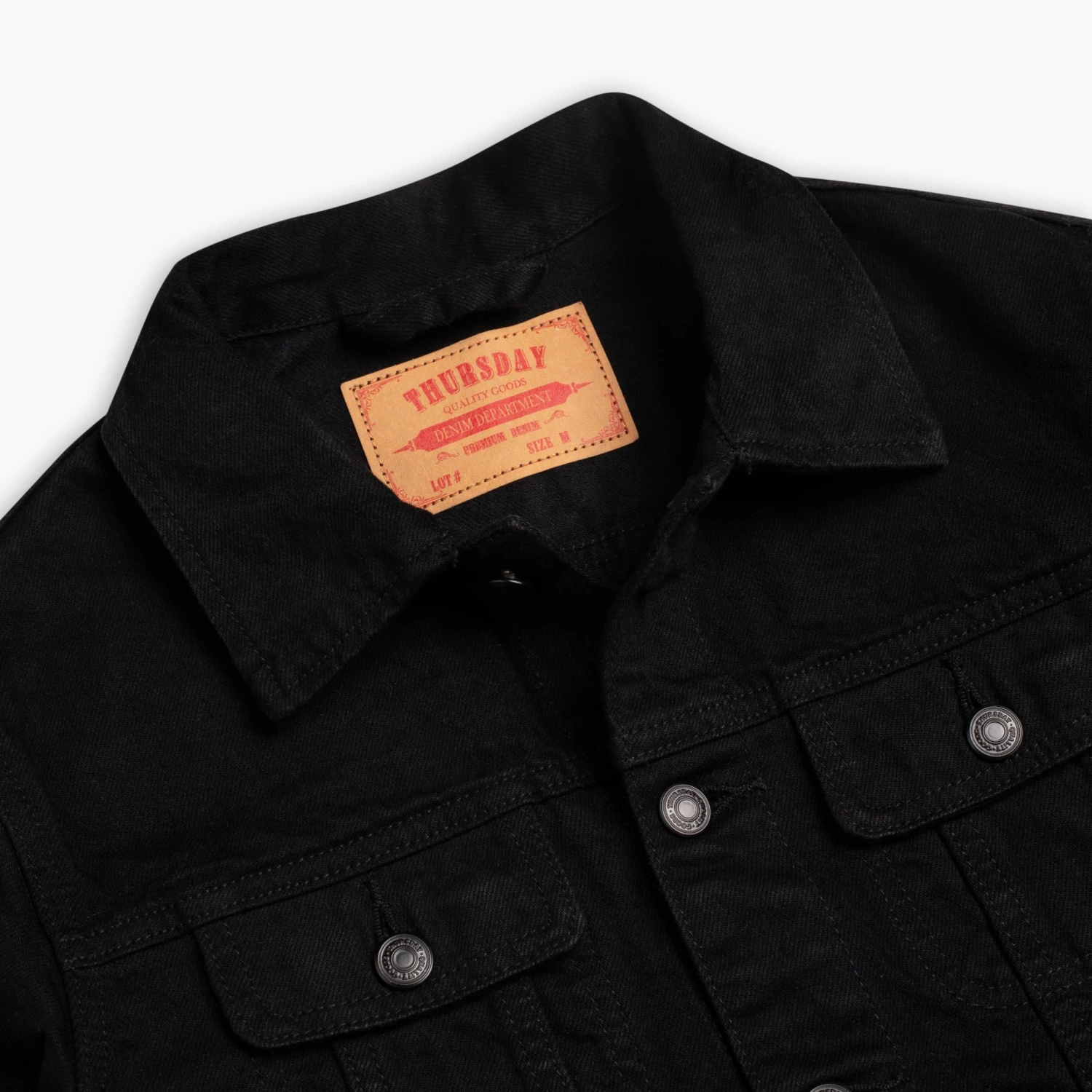 Denim Trucker Jacket | Black 9 Denim Trucker Jacket | Black - Image 7