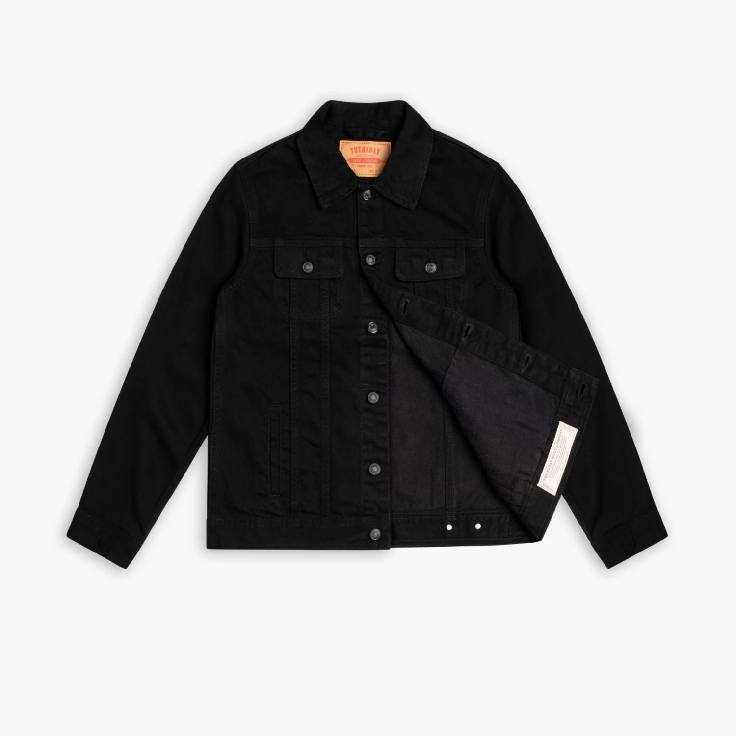 Denim Trucker Jacket | Black 7 Denim Trucker Jacket | Black - Image 5