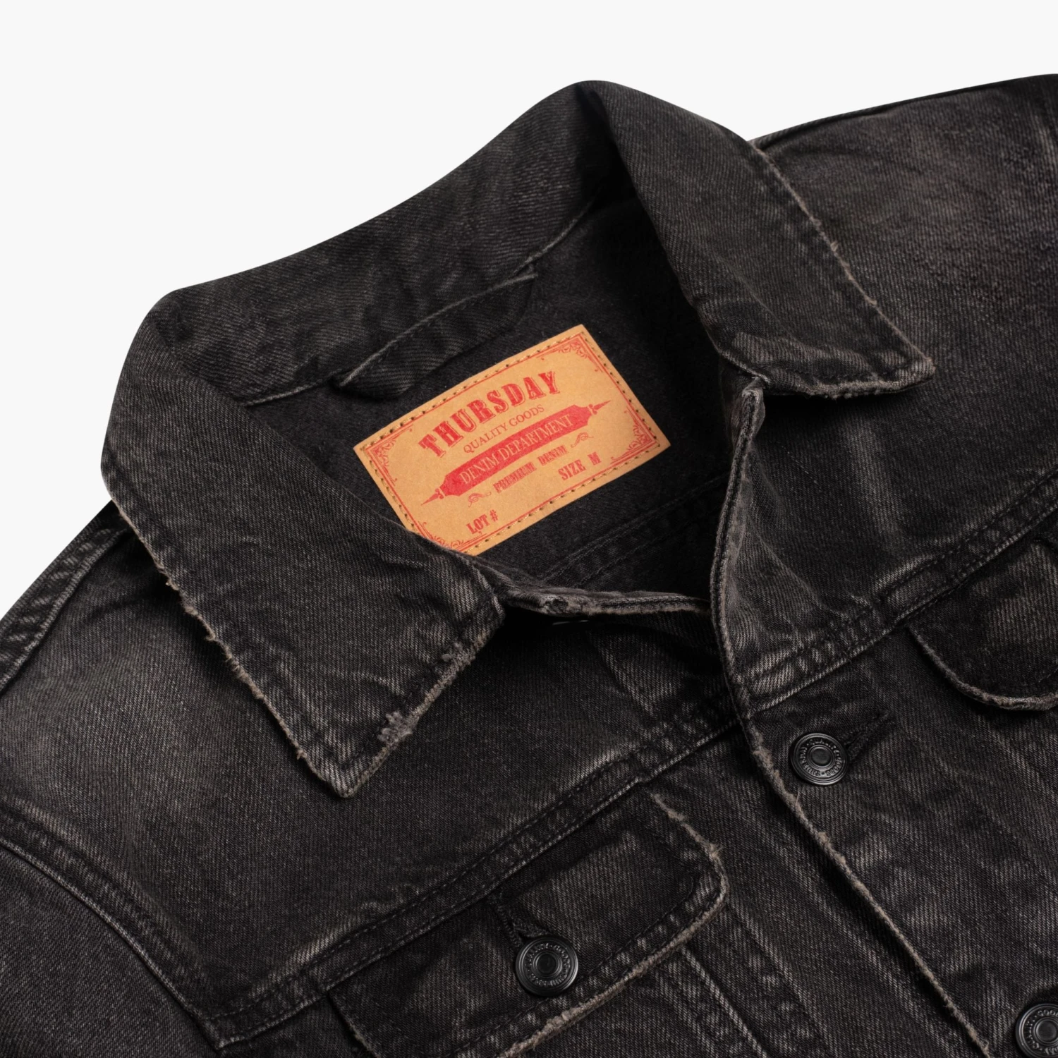 Denim Trucker Jacket | Faded Black 9 Denim Trucker Jacket | Faded Black - Image 7