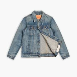 Denim Trucker Jacket | Medium Wash 14 Denim Trucker Jacket | Medium Wash -Thursday Boots 1024x1024 WMN Denim Trucker MediumWash 112524 Open