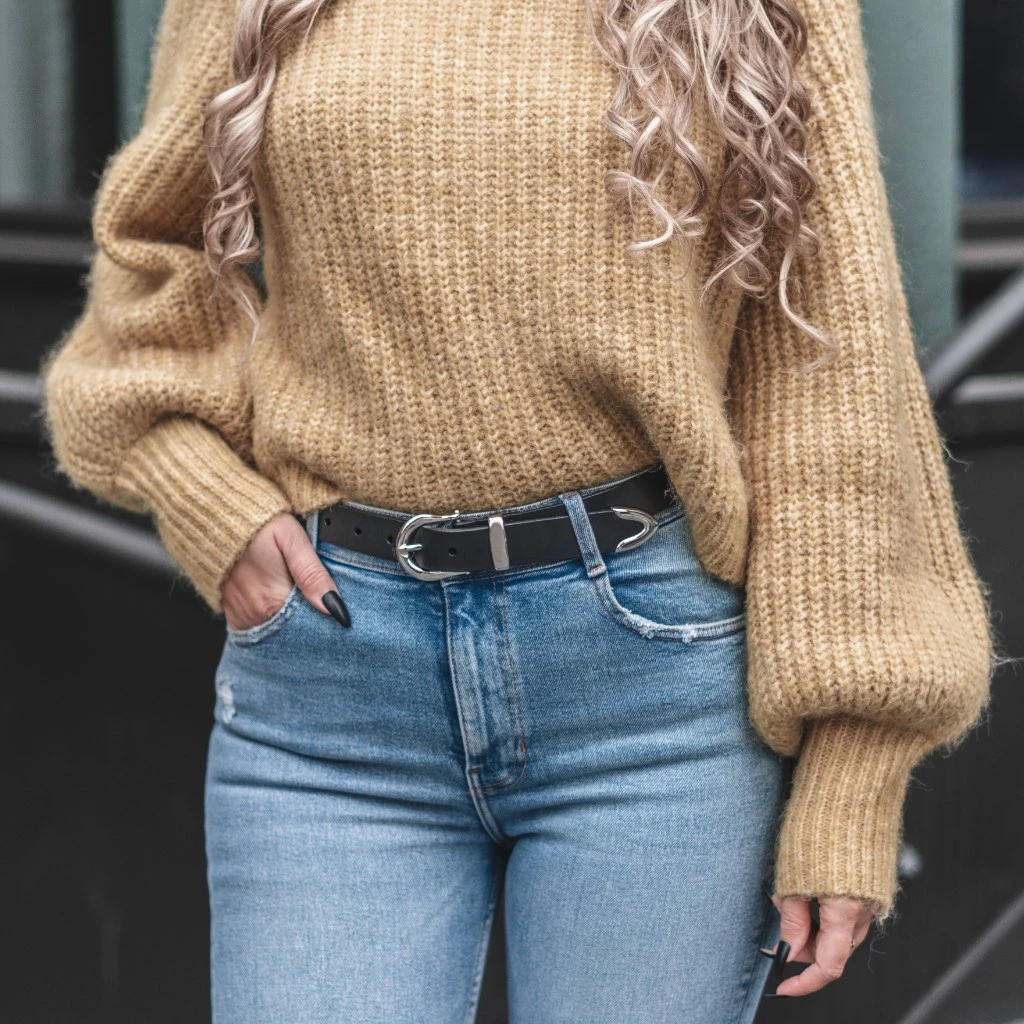 Women's Western Leather Belt | Black 6 Women's Western Leather Belt | Black - Image 4