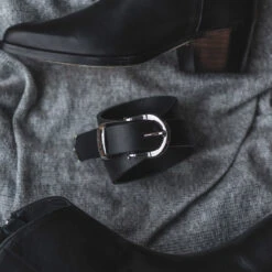 Women's Western Leather Belt | Black 13 Women's Western Leather Belt | Black -Thursday Boots 1024x1024 Western Black 3