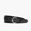 Women's Circle Leather Belt | Black 1 Women's Circle Leather Belt | Black -Thursday Boots 1024x1024 Women CircleBelt Black BuckledFront 201228