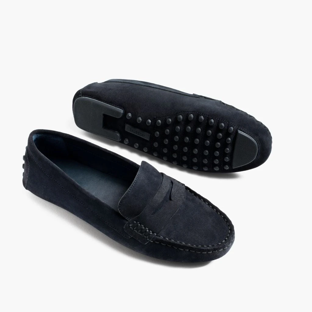 Driving Loafer | Navy Suede 6 Driving Loafer | Navy Suede - Image 4