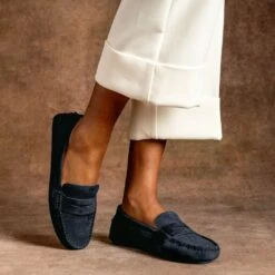 Driving Loafer | Navy Suede 17 Driving Loafer | Navy Suede -Thursday Boots 1024x1024 Women DrivingLoafer Navy 082025 1