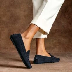 Driving Loafer | Navy Suede 19 Driving Loafer | Navy Suede -Thursday Boots 1024x1024 Women DrivingLoafer Navy 082025 3