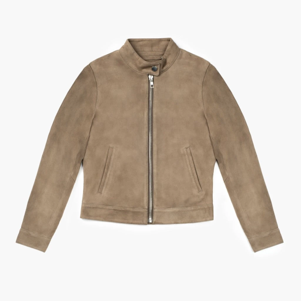 Racer Jacket | Taupe 6 Racer Jacket | Taupe - Image 4
