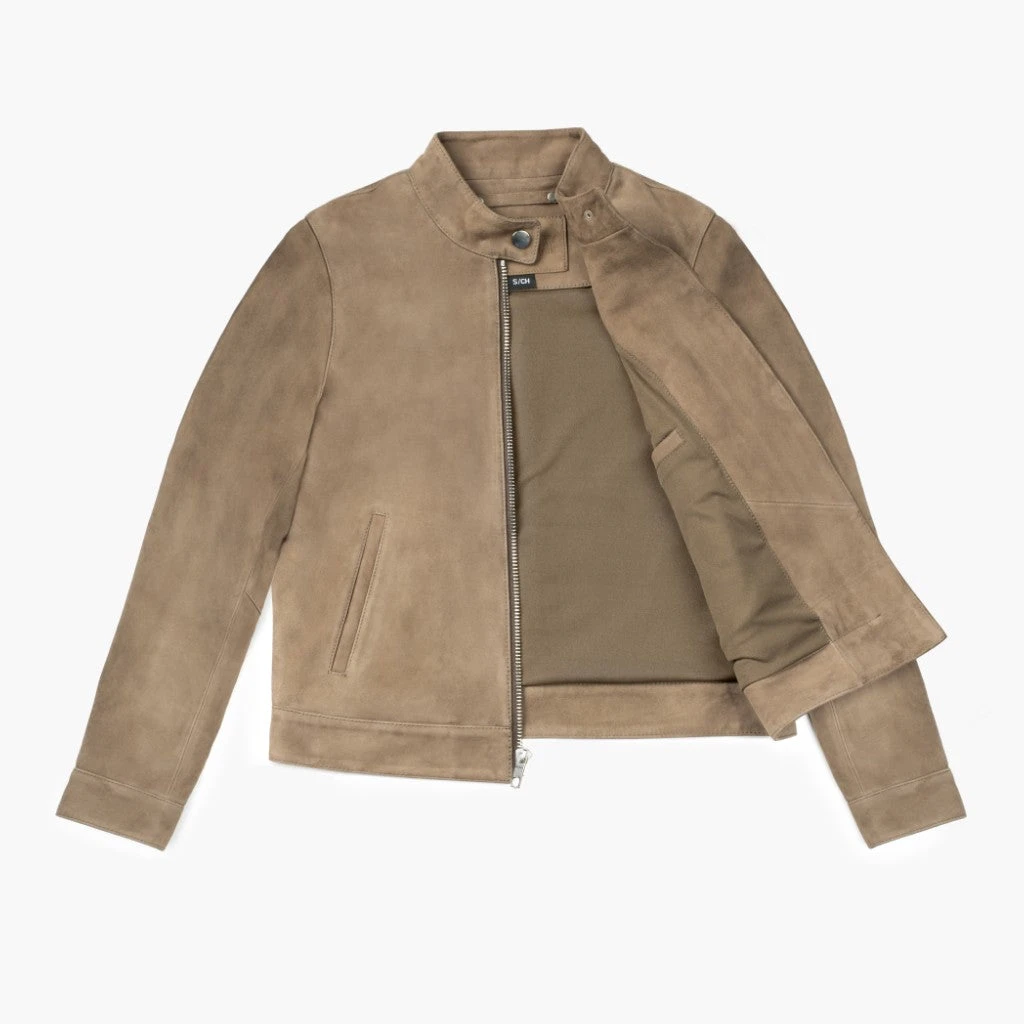Racer Jacket | Taupe 7 Racer Jacket | Taupe - Image 5