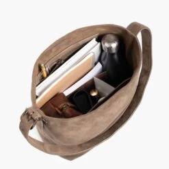 Bucket Bag | Taupe -Thursday Boots 1024x1024 Womens BucketBag Taupe 122724 OverheadFull