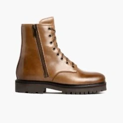 Combat | Natural 12 Combat | Natural -Thursday Boots 1024x1024 Womens Combat Natural 092023 SideZip 78314fc2 edd8 48bb af85 ae219bd670c1