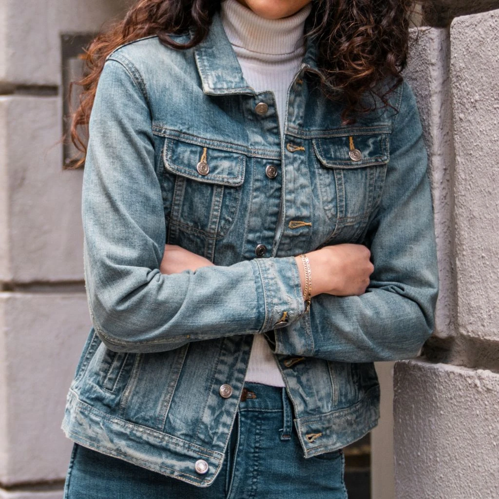 Denim Trucker Jacket | Medium Wash 4 Denim Trucker Jacket | Medium Wash - Image 2