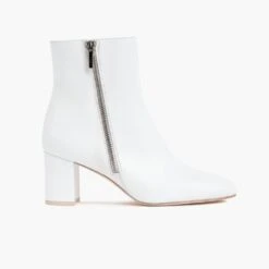 High Standard | White -Thursday Boots 1024x1024 Womens HighStandard White 102423 SideZip