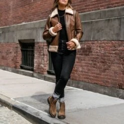 Flight Jacket | Walnut 12 Flight Jacket | Walnut -Thursday Boots 1024x1024 Womens Jackets Flight Walnut 102722 3
