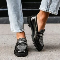 Penny | Black & Silver Herringbone 15 Penny | Black & Silver Herringbone -Thursday Boots 1024x1024 Womens Penny BlackSilverHerringbone 102524 1 385c9651 3852 42a3 b928 07156e7a9a93