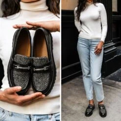 Penny | Black & Silver Herringbone 17 Penny | Black & Silver Herringbone -Thursday Boots 1024x1024 Womens Penny BlackSilverHerringbone 102524 3 9798f7d4 8b3c 49df ad60 fb3f71f94709