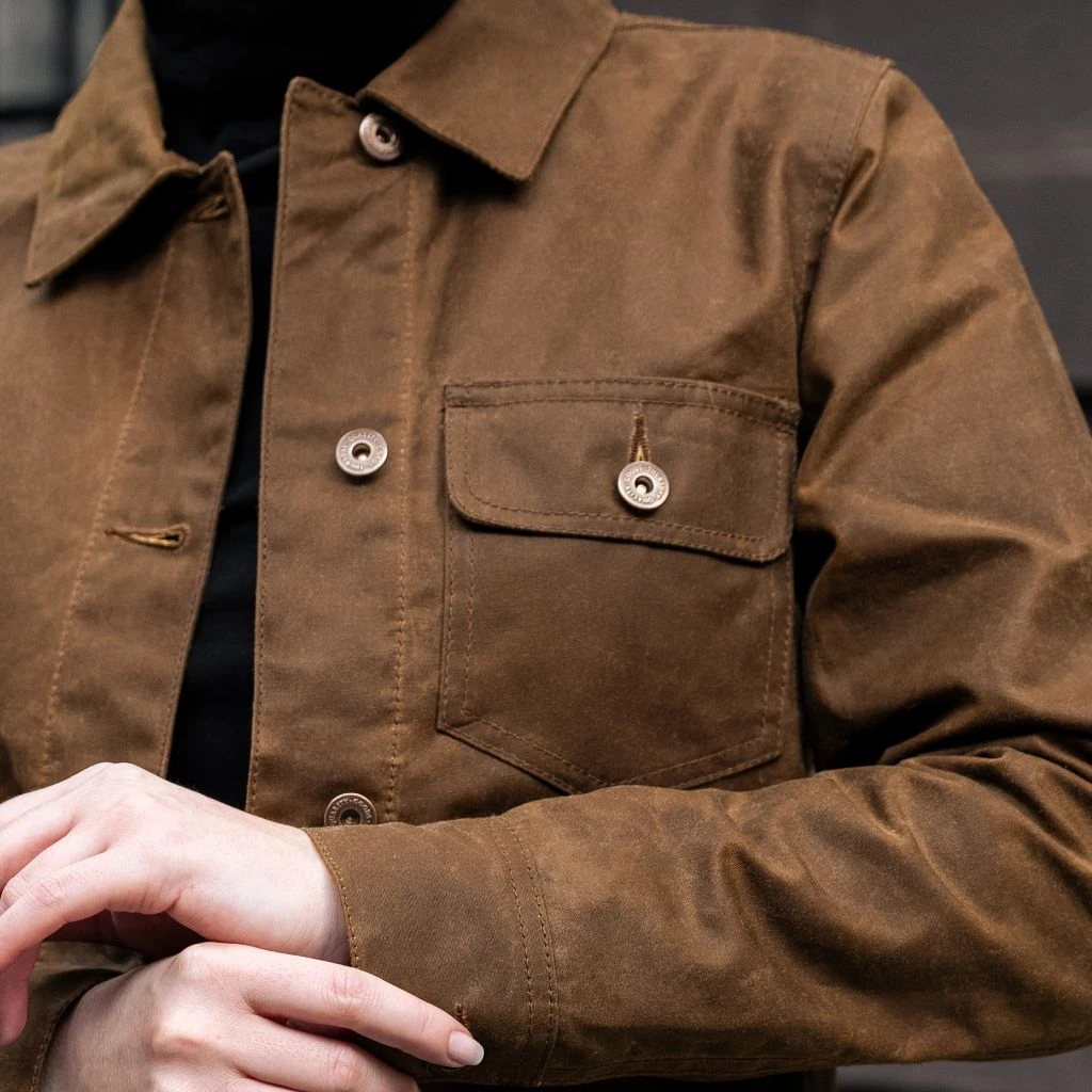 Waxed Canvas Field Jacket | Coyote 4 Waxed Canvas Field Jacket | Coyote - Image 2